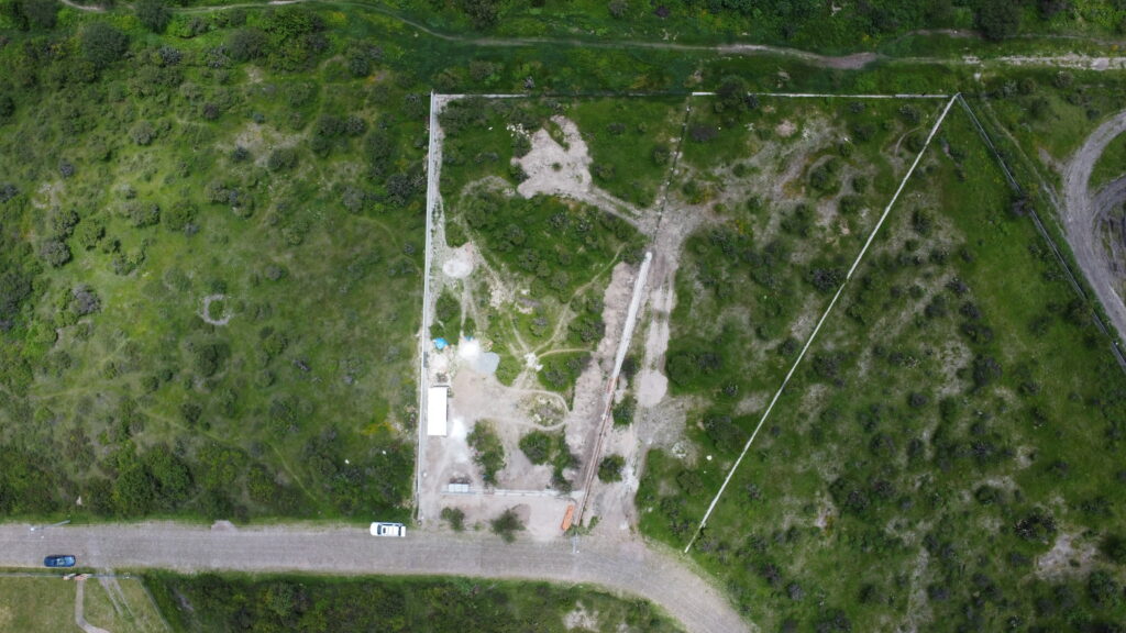 Aerial view of San Miguel de Allende wellness retreat under construction