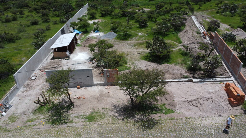 View of the entrance to the wellness retreat from the street.