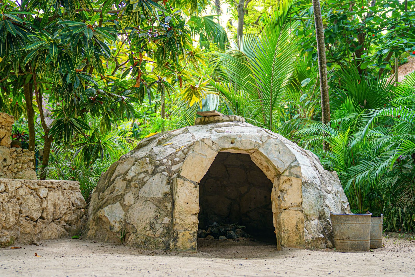 Traditional sweat lodge in Mexico