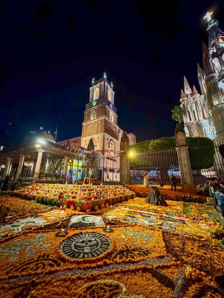 San MIguel De Allende has amazing displays to celebrate the dead during the 3 day tradition.