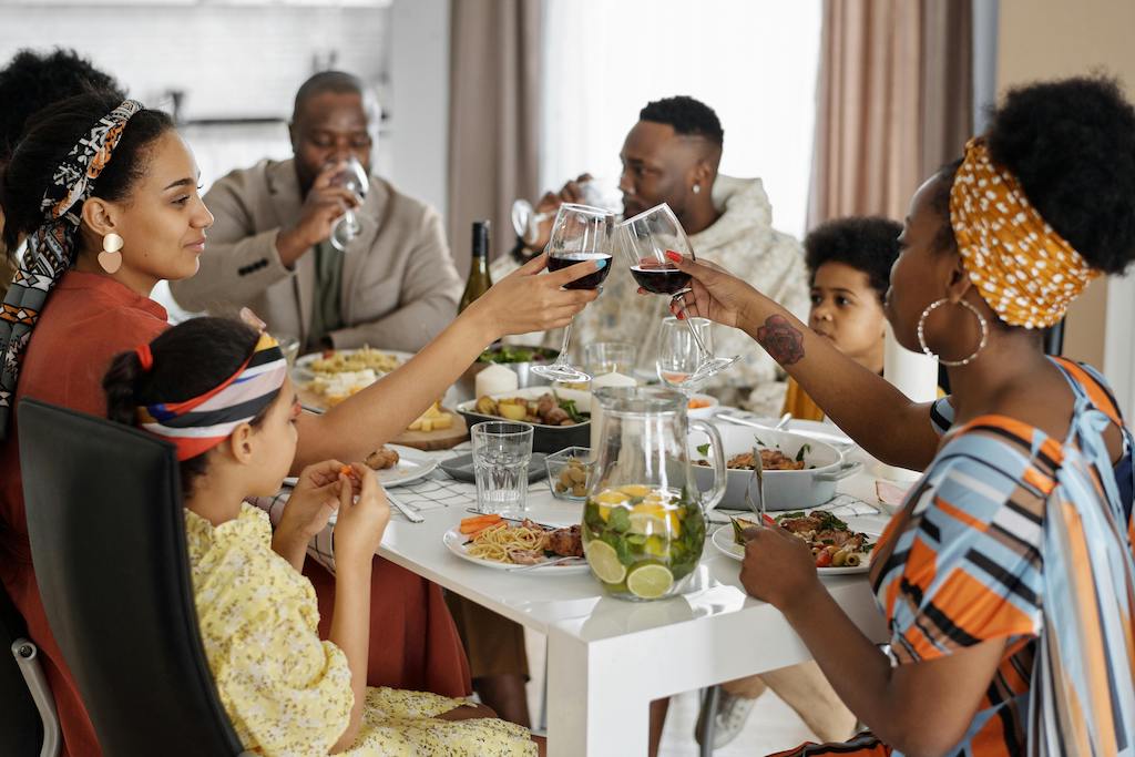 Family dinners are a wonderful way to spread joy through the home.