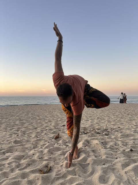 Yoga on the beach offered amazing healing in Sayulita